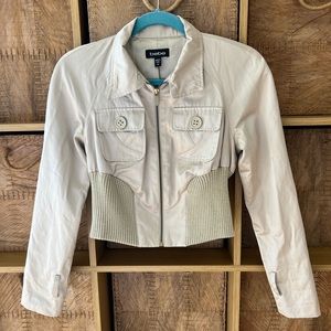 BEBE Y2K Cropped Satin Jacket XS